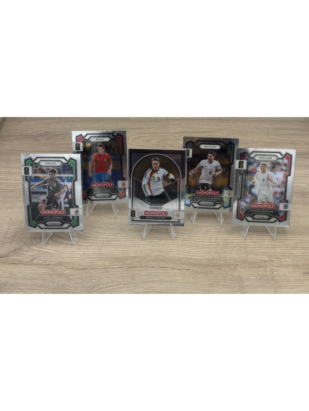 2026 Prizm Monopoly FIFA 5 Card Lot Gerrard Villa Valverde